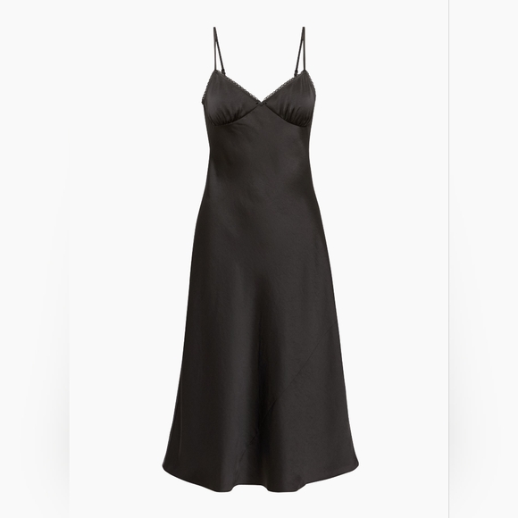 Aritzia Wilfred Classical Satin Maxi Dress - Picture 1 of 5
